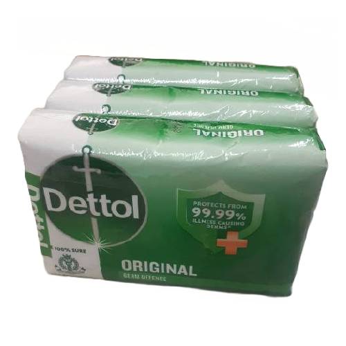 Dettol original soap pack of 3 (125gx3)
